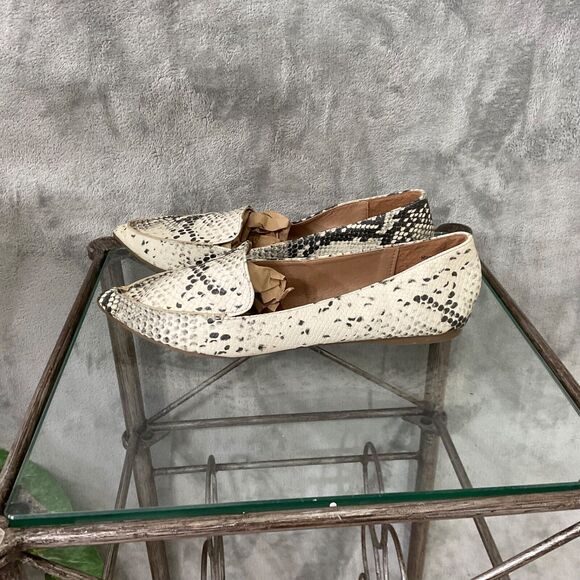 Madden Girl Henie Comfort Flats shoes women’s size 7 Snakeskin print Pointed Toe - Picture 1 of 11